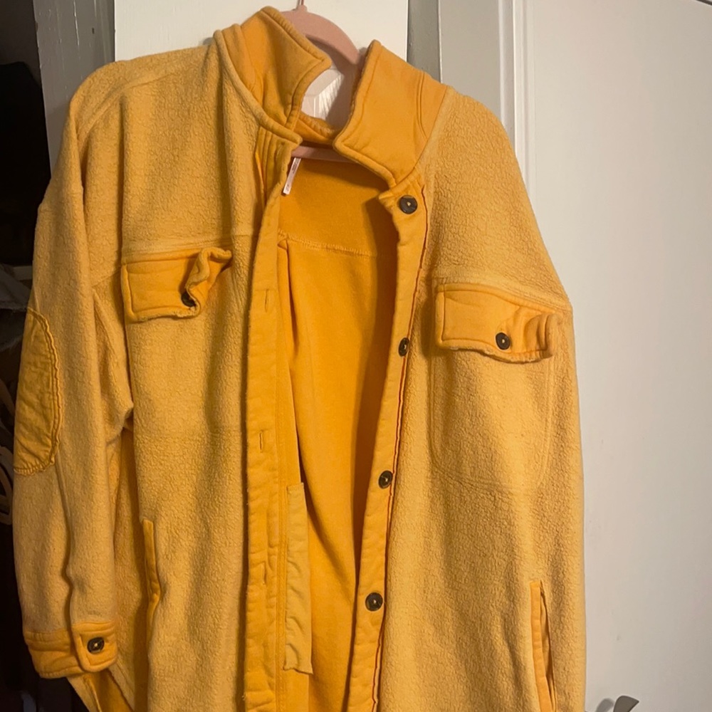 Orange free people ruby jacket